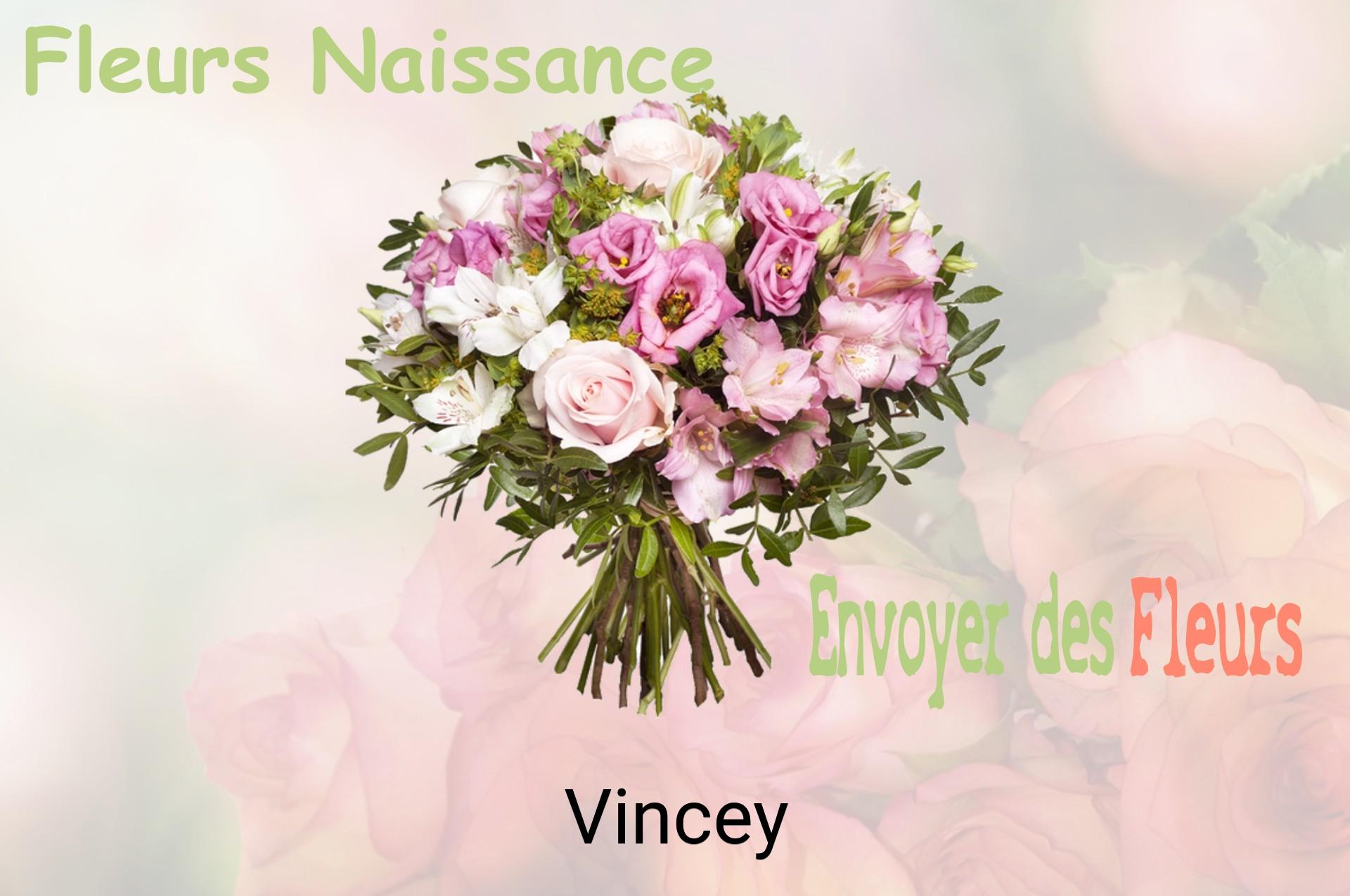 Bouquet de fleurs de naissance livré à Vincey